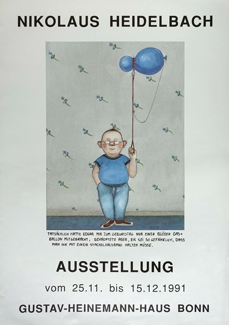 Nikolaus Heidelbach, Ausstellungsplakat kind mit Luftballon