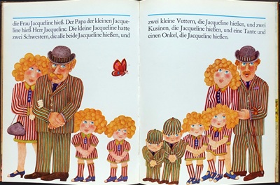 Etienne Delessert: Illustration für Geschichte Nummer 1, Gertraud Middelhauve Verlag, 1969, Text: Eugène Ionesco.