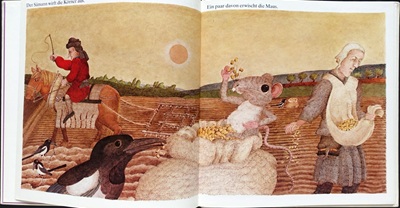 Etienne Delessert: Illustrationen für "Die Maus und was ihr bleibt", Gertraud Middelhauve Verlag, 1977