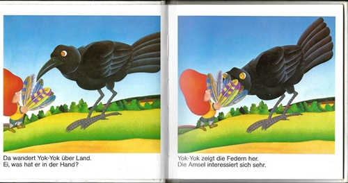 Etienne Delessert: Illustrationen für Yok-Yok 1, Gertraud Middelhauve Verlag, um 1979, Text: Anne van der Essen.