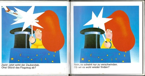 Etienne Delessert: Illustrationen für Yok-Yok 3, Gertraud Middelhauve Verlag, um 1979, Text: Anne van der Essen.