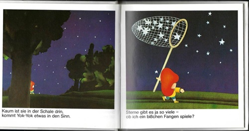 Etienne Delessert: Illustrationen für Yok-Yok 4, Gertraud Middelhauve Verlag, um 1979, Text: Anne van der Essen.