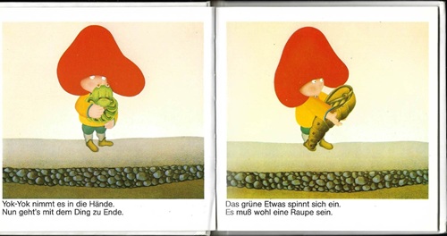 Etienne Delessert: Illustrationen für Yok-Yok 6, Gertraud Middelhauve Verlag, um 1979, Text: Anne van der Essen.