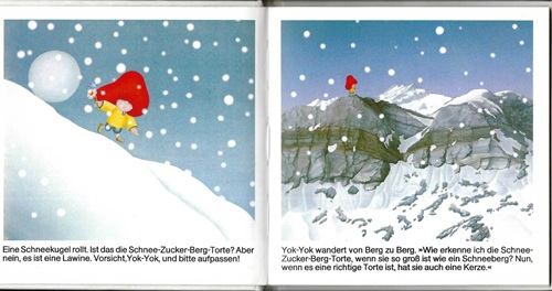 Etienne Delessert: Illustrationen für Yok-Yok 10, Gertraud Middelhauve Verlag, um 1979, Text: Anne van der Essen.