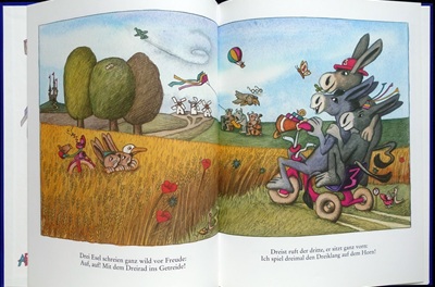 Andreas Röckener: Illustration für "Das Dutzend hab ich vollgemacht." von Josef Pauls und Eleonore Bohm, Anrich Verlag, 1996.